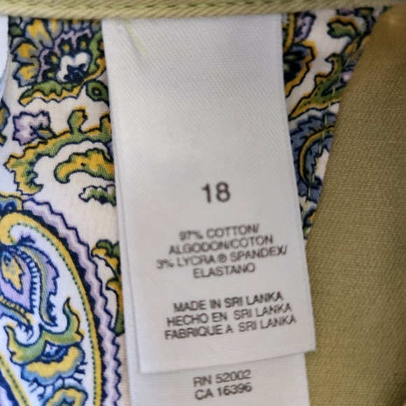 VILLAGER size 18 chartreuse green jacket. Nice detail at natural waist. - Picture 5 of 6